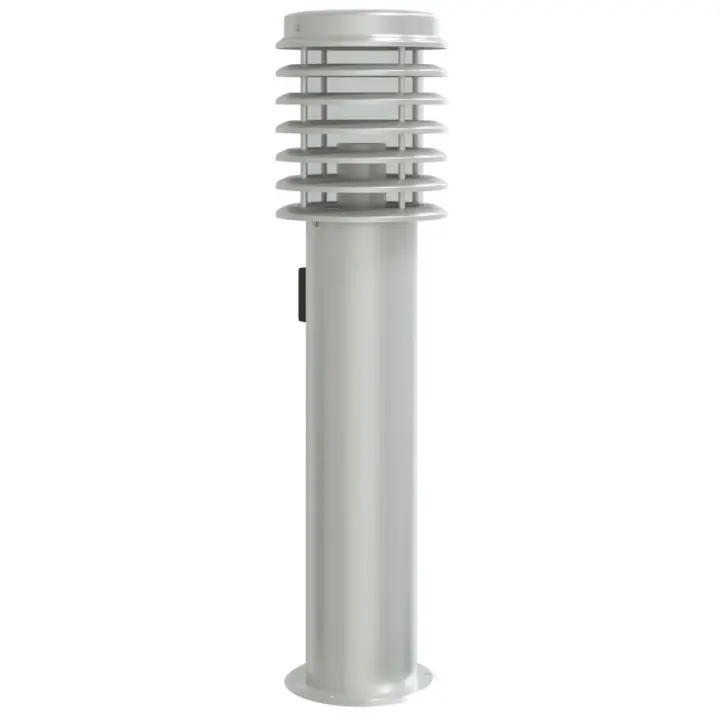 vidaXL Lámpara de suelo de exterior con enchufe acero inoxidable 60 cm Color Plateado,  Negro, y mas - 1