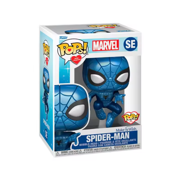 Funko POP Marvel Make a Wish Spiderman Metallic - 1