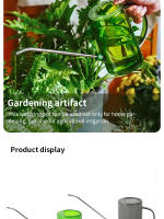 Botella De Riego De Acero Inoxidable Con Cuello Largo Para Plantas Herramienta De Jardinería Grande Canasto Doméstico - details 7
