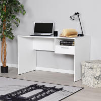 Venprodin - Mesa Escritorio Para Ordenador 1 Cajón 75X120X60 Blanco / Cambrian - details 0