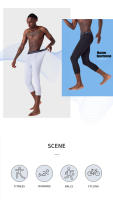 Pantalones De Compresión De Talla Completa Para Hombre SONECHOKI Tights De Correr Secado Rápido Leggings De Baloncesto Con Cintura Elástica - details 1