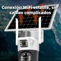 Cámara de Seguridad Solar Exterior, WiFi Inalámbrica 360°, Visión Nocturna HD, IP66 Impermeable - SODANY - details 2