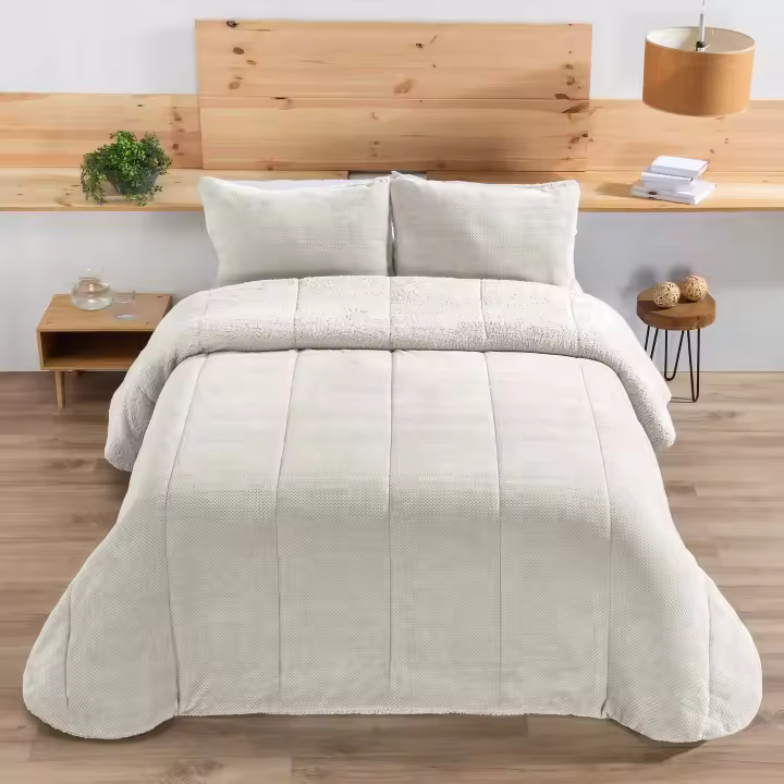 Edredón Comforter Sherpa  RISO  Manterol - Suavidad y Calidez para el Invierno - 1