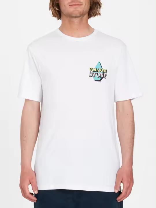 Camiseta Volcom Stript - White para Hombre - Corte Moderno - 1