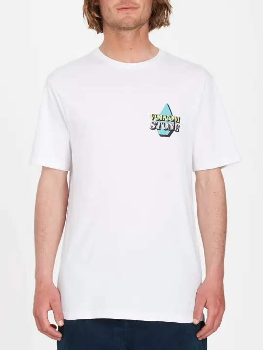 Camiseta Volcom Stript - White para Hombre - Corte Moderno - 1