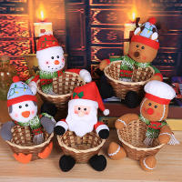 Cesta De Almacenamiento De Dulces Navideña Decorativa Colgante Para Escritorio Ideal Para Niños Adorno De Navidad - details 0