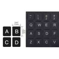 Pegatinas De Teclado Universal Para Portátiles En Inglés Español Italiano Coreano No Transparentes Reemplazo Para Teclados - details 2