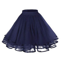 Falda Tutú Para Mujer De 50 Cm Cintura Elástica Versátil Mini Falda Flareada Casual Para Ballet Y Performance Material De Poliéster - details 5