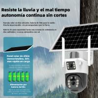 Cámara de Seguridad Solar Exterior, WiFi Inalámbrica 360°, Visión Nocturna HD, IP66 Impermeable - SODANY - details 1
