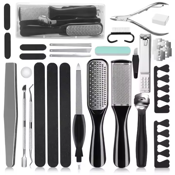 Set De Manicura 26pcs Kit De Cuidado De Uñas Con Pincel Y Pluma Para Arte De Uñas Accesorios De Uñas Kit De Manicura Para Hombres Y Mujeres - 1