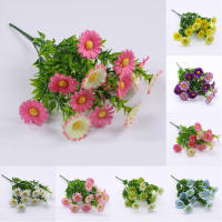 1 Bouquet De 15 Cabezas De Flores Artificiales Girasol En Seda Para Bodas Decoración De Hogar Y Jardín Decoración De Fiesta - details 0