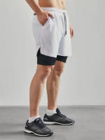 Shorts De Correr Para Hombre Camuflaje 2 En 1 Secado Rápido Entrenamiento De Gimnasio Shorts De Verano Para Deporte Y Fitness - details 9