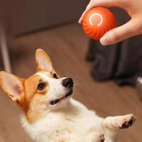 Bola De Juguete Para Perros Automática Moverse Saltando Rodar USB Inteligente Interactivo Chomp Para Puppies Material Plástico - details 1