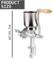 Molinillo de maíz manual, herramienta de Cocina útil con Tolva Grande ajustable para maíz, café, Trigo, avena, Nueces, Hierbas, especiales, Semillas, molinillo ideal para restaurantes, cocina comercial y panaderías. - details 2