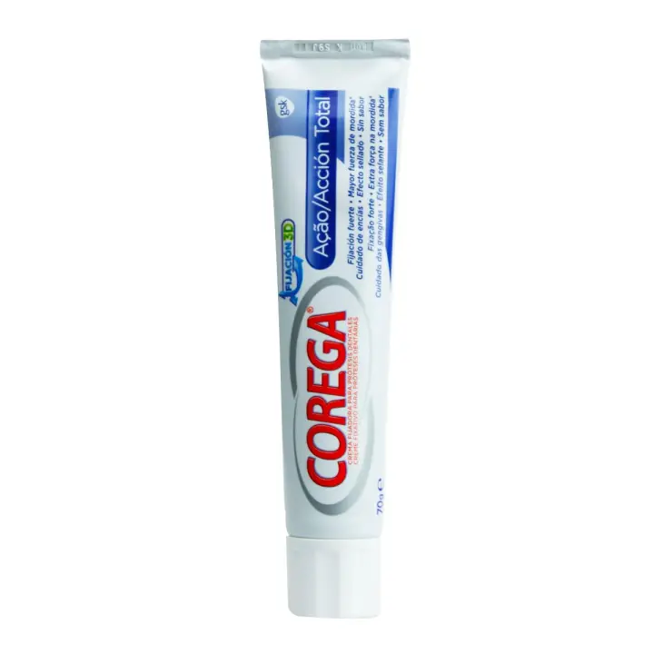 Crema fijadora corega acción total 70g - 1