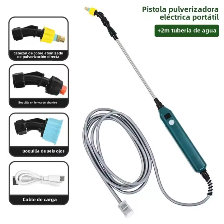 2400mAh Portátil Riega Electrónica Para Jardín Con Almohadilla De Alta Presión USB Herramienta De Riego Para Plantas - 1