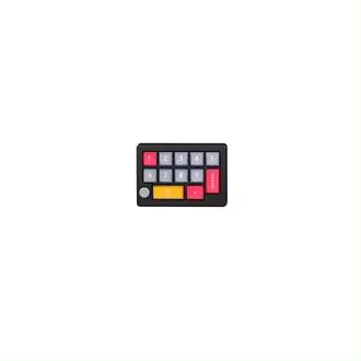 Programable totalmente caliente interruptor mecánico intercambiable 7 color RGB luz Juego Mini teclado - 1