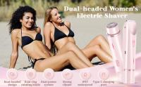 Afeitadora Eléctrica Para Mujer Impermeable 2 En 1 Doble Cabeza Dual Trimmer De Pelo Bikini Cabezal Desmontable Afeitadora - details 0