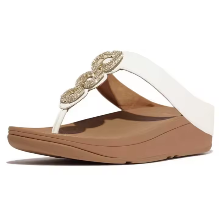 Fitflop Sandalias Fino Crystal-chain Marrón - 1