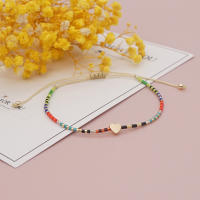 Pulsera Cruz Go2Boho Para Mujer Simple Y Colorida Con Cuentas Miyuki Delica Ajustable Cristalino Joyería Cristiana - details 8