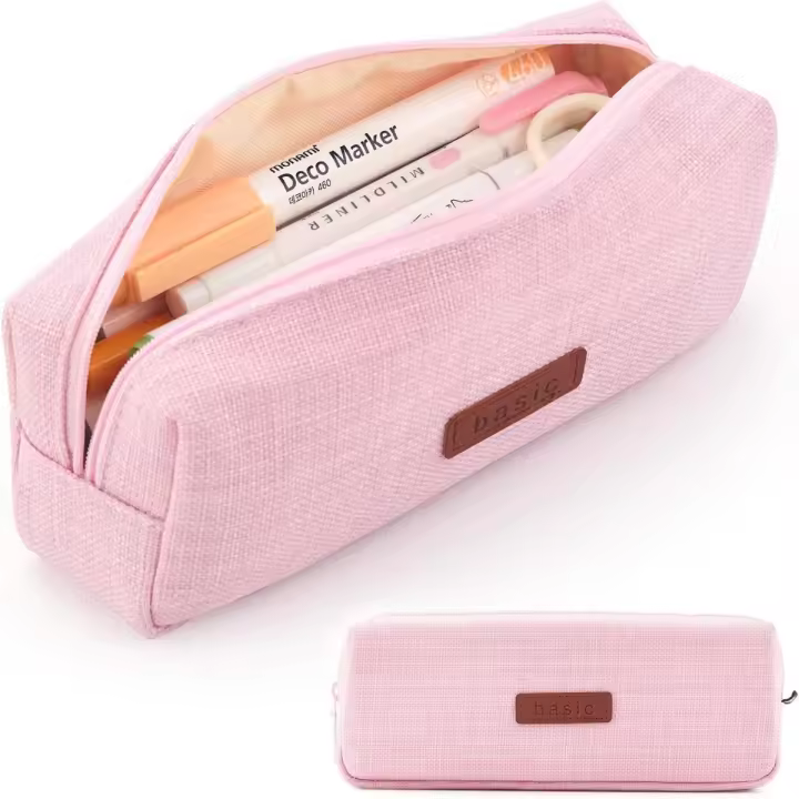 Estuche De Lápices Kawaii Para Niñas Y Niños Gran Capacidad Lavable Bolsa De Cosméticos Multicolor Opcional Suministros Escolares De Papelería - 1