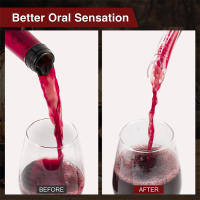 LMETJMA Aerador De Vino 2-en-1 Con Tapa Para Botella De Vino Tinto Mejora El Sabor Decantador De Vino Barra Herramientas Ecológicas - details 3