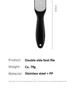 Archilla De Pies De Acero Inoxidable 304 Doble Cara Para Eliminar Callos Herramienta Profesional De Pedicura Para Cutículas Muertas - details 13