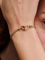 Pandora - Pulsera de Cadena con tachuelas - Baño de Oro de 14K - details 0