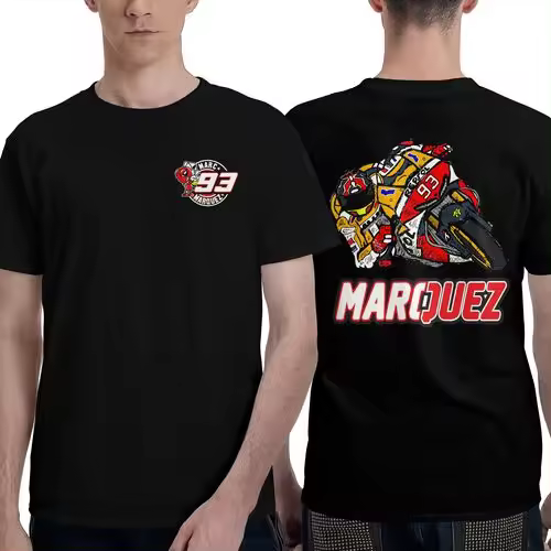 Camiseta de Manga Corta, 100% Algodón, Ropa Unisex para Hombres y Mujeres en 5 Tallas, Camiseta Negra CON DOBLE ESTAMPADOS, Cuello redondo. - 1