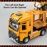 Modelo De Coche De Rescate En Escala 1/32 De Aleación Juguetes De Transporte De Automóviles Dobles Capas Extensas Para Niños Y Coleccionistas - details 6