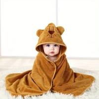 Manta De Bano Con Capucha De Animal De Dibujos Animados Para Bebé Paquete Individual Apto Para 0-36 Meses Cuidado De La Tienda En Carrito De Carricoche - details 1