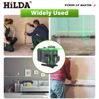 Nivel Laser HILDA Con Ventana Giratoria De 16 Líneas Horizontal Y Vertical Autocorrección 360° Herramientas De Nivel De Láser Ultra Fuerte - details 1
