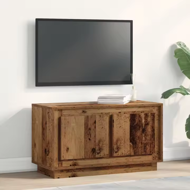 Cabinet de TV vidaXL Madera Vieja 80x35x45 cm Madera Engineered - 1