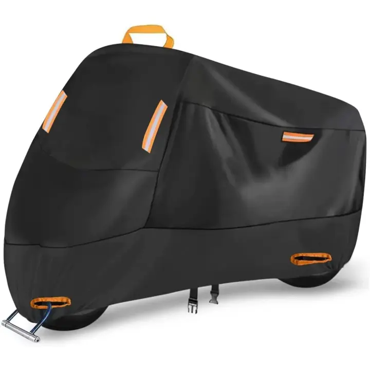 Cubierta Para Motocicleta Protectora Antipolvo Con 4 Bandas Reflectantes Cubierta Para Bicicleta De Motocicleta Al Aire Libre - 1