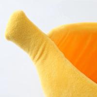 Cama De Perro Gato Forma De Plátano Caliente Almohadilla Cómoda Para Pupusas Y Gatitos Sillón Portátil Para Mascotas Material De Peluche Coral - details 10