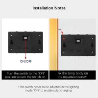 Lámpara De Pared LED Solar Impermeable Para Exterior Iluminación De Valla Para Jardín Verano Porche Camino Camping Decoración De Hogar - details 7