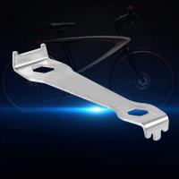 Llave a perno, llave a bicicleta para bandeja de llave a llave Perno a manivela Perno de cadena de bicicleta de plata Llave de herramienta de reparación de bicicleta fija Llave a manivela de bicicleta de montaña - details 1