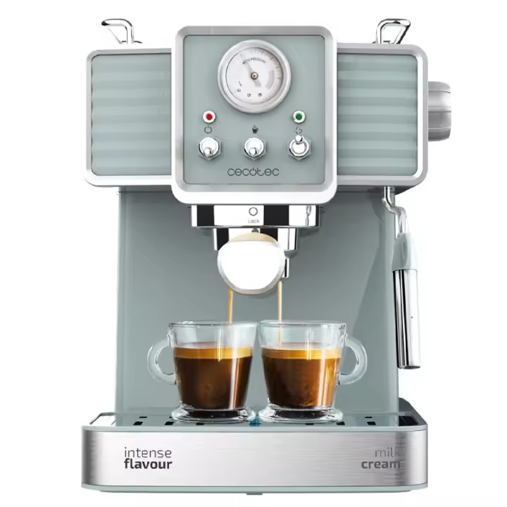 Cecotec Cafetera express Power Espresso 20 Tradizionale Light Green - 1