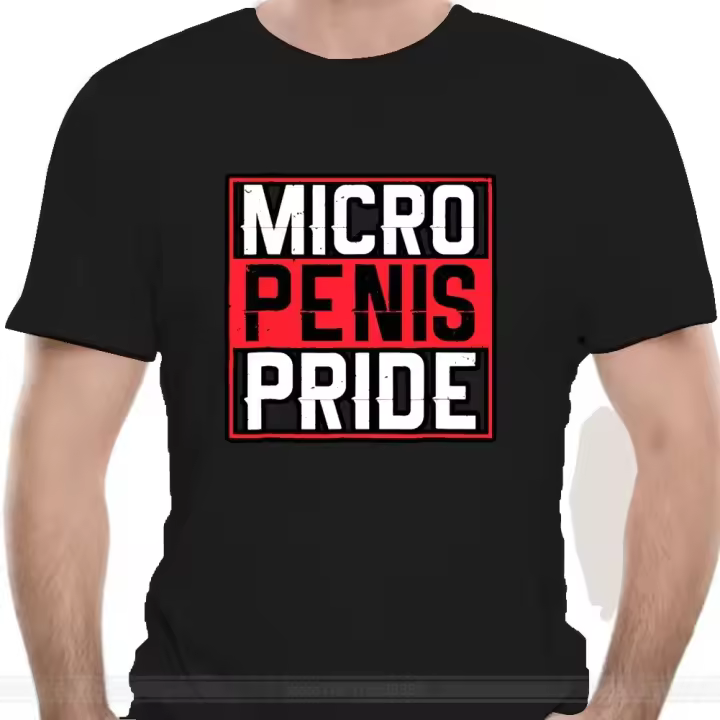 Camiseta De Algodón Para Hombre Con Diseño De Orgullo Pene Micro Moda Casual Transversal Cómoda Y Ligera Para Todo El Año - 1