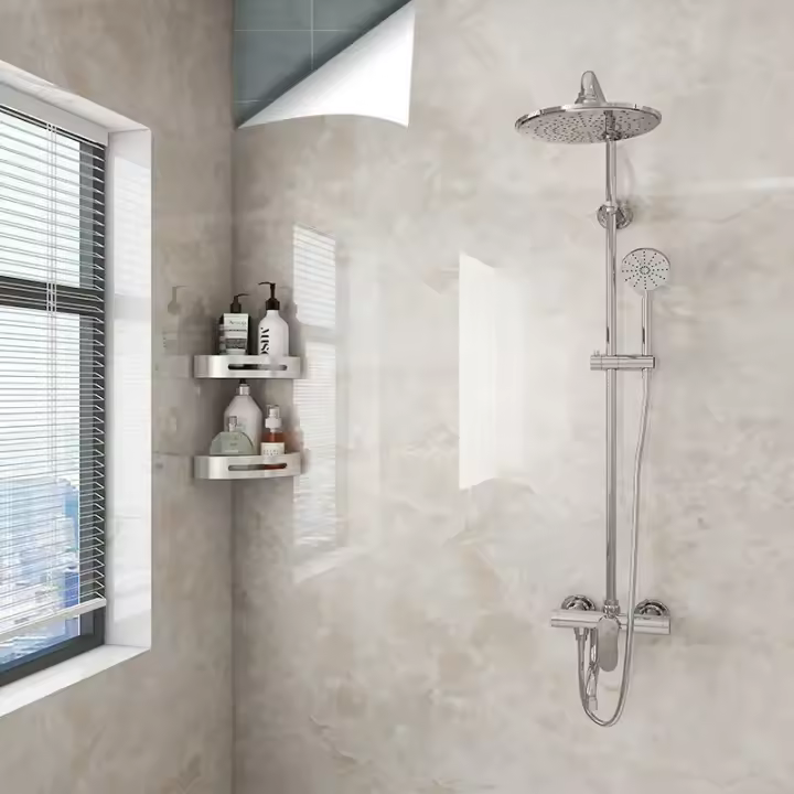 Papel Tapiz Adhesivo De Mármol Para Baño Y Cocina Decoración De Pared Resistente Al Agua Y Humedad Fácil De Instalar Para Hogar Y Kitchen - 1