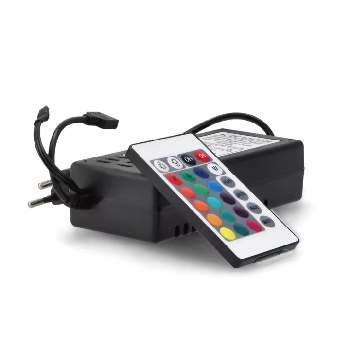 IluminaShop - Adaptador de Corriente para tiras LED RGB 60W 24VDC - 1