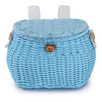 Cesta De Bicicleta Para Niños Accesorios De Bicicleta Hecha De Plástico Y Hilo Tela Adecuada Para Bicicletas Y Scooters Color Variado Tamaño Approx 18cm X 15cm X 13cm - details 12