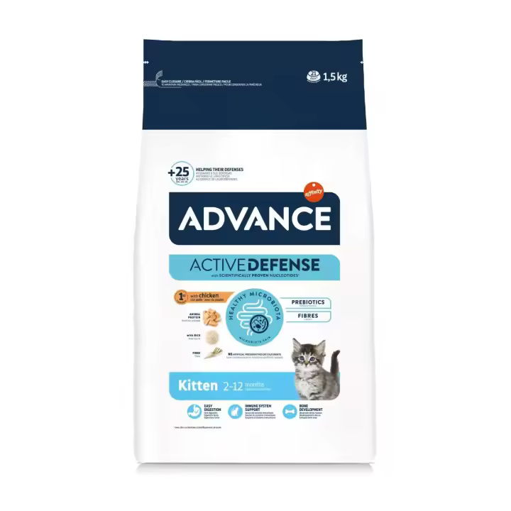 Advance Kitten Pollo y arroz 3kg. Alimento seco para gatitos.  Gatas Gestantes y Lactantes - 1