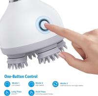 La versión actualizada del masajeador eléctrico de cuero cabelludo para el cabello, masajeador portátil para la cabeza, con 128 nodos de masaje amasados y masajeador de rascado para la cabeza, para aliviar el estrés, promover el crecimiento del cabello y - details 3