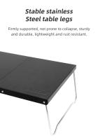 Mesa Plegable Portátil Para Camping Y Paseos Al Aire Libre Ultraligera De Aluminio Pequeña Y Móvil Para Picnics Y Café - details 5