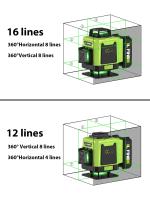 Nivel Láser 3D/4D LFINE Con Control Remoto 8/12/16 Líneas Horizontales E Verticales Auto-niveladas 8 Líneas 360° - details 8