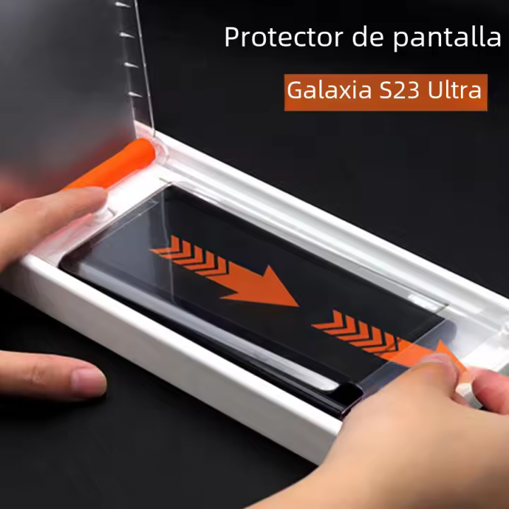 Película De Cerámica Premium Para Samsung Galaxy S23 Ultra Antipolvo Instalación Fácil Sin Vidrio Definición Alta Con Herramienta De Instalación Automática - 1