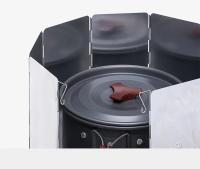 Escudo De Viento Plegable Ultraligero Para Camping Y Estufas De Gas Con 10 Platos Dobles Defensores De Viento Para Cocinas Portátiles - details 5