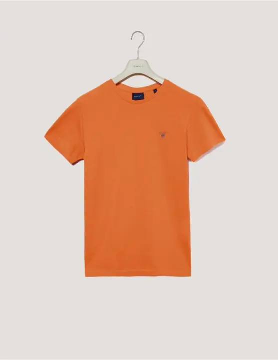 GANT CAMISETA GANT SLIM PIQUE NARANJA - 1