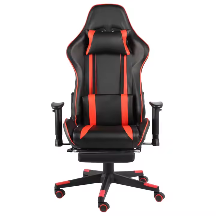 VidaXL Silla gaming Power con reposapiés inclinable 123-133x68x69 cm - 1
